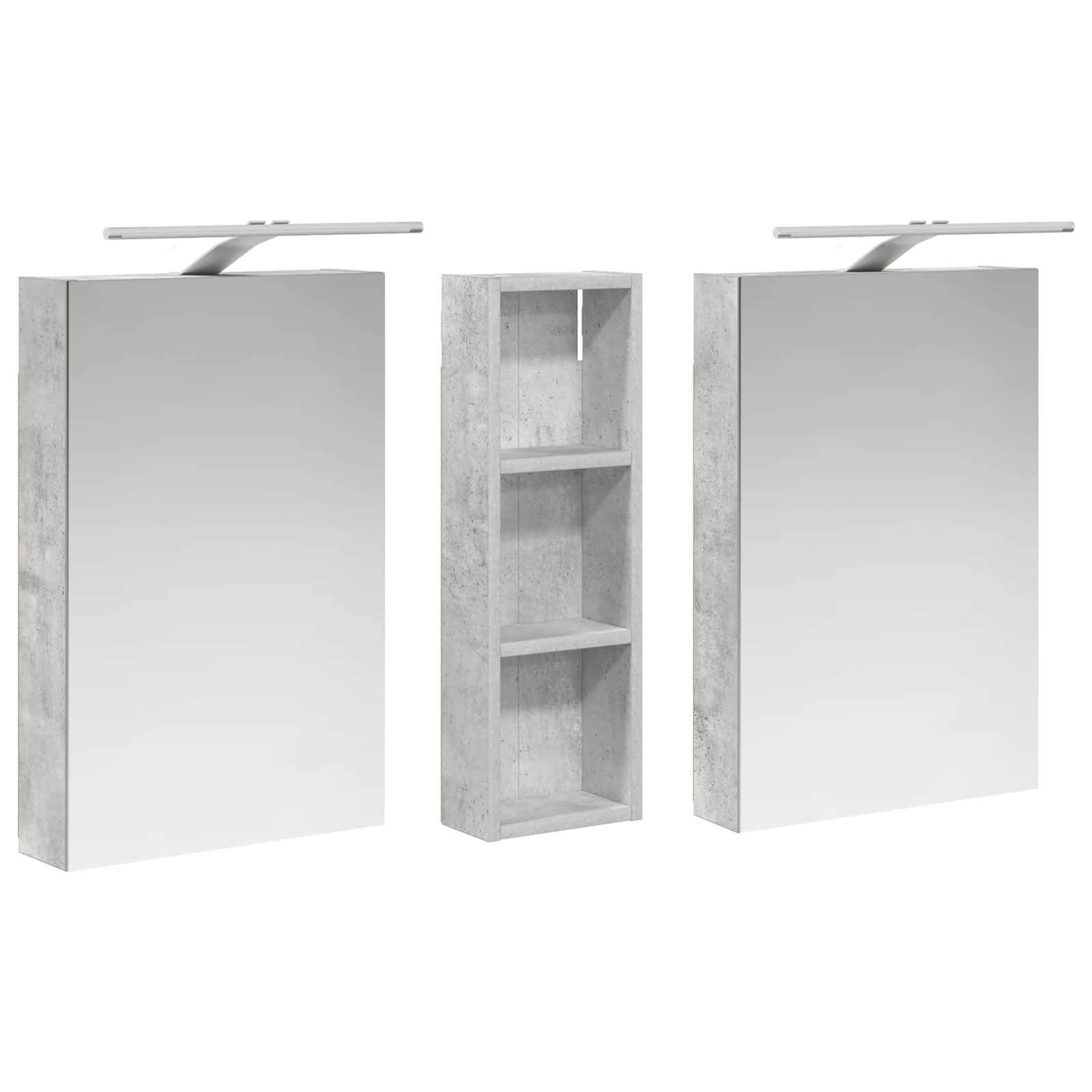vidaXL Zestaw Szafek Łazienkowych z półką 3 pcs 100 x 10,5 x 60,5 cm