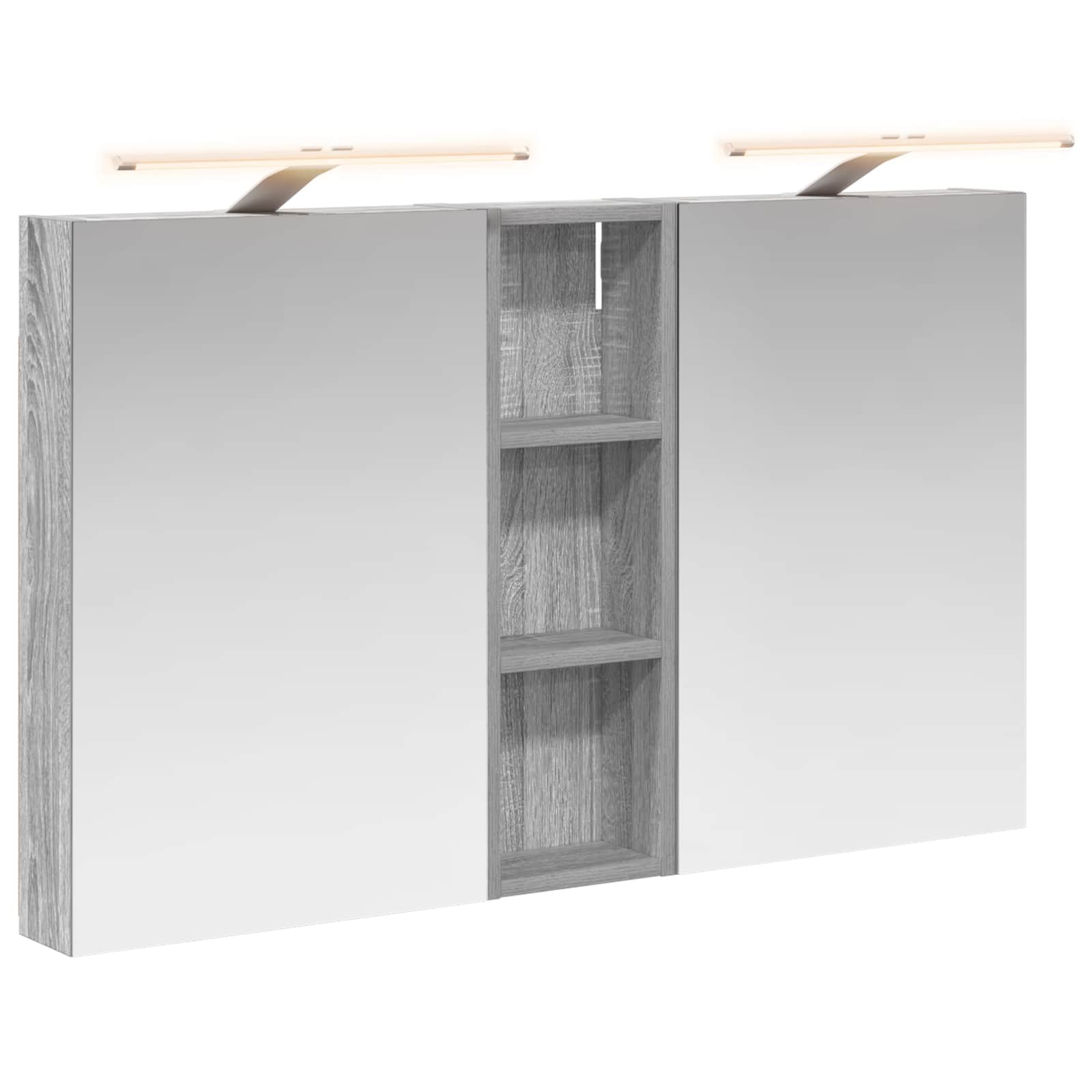 vidaXL Zestaw Szafek Łazienkowych z półką 3 pcs 100 x 10,5 x 60,5 cm
