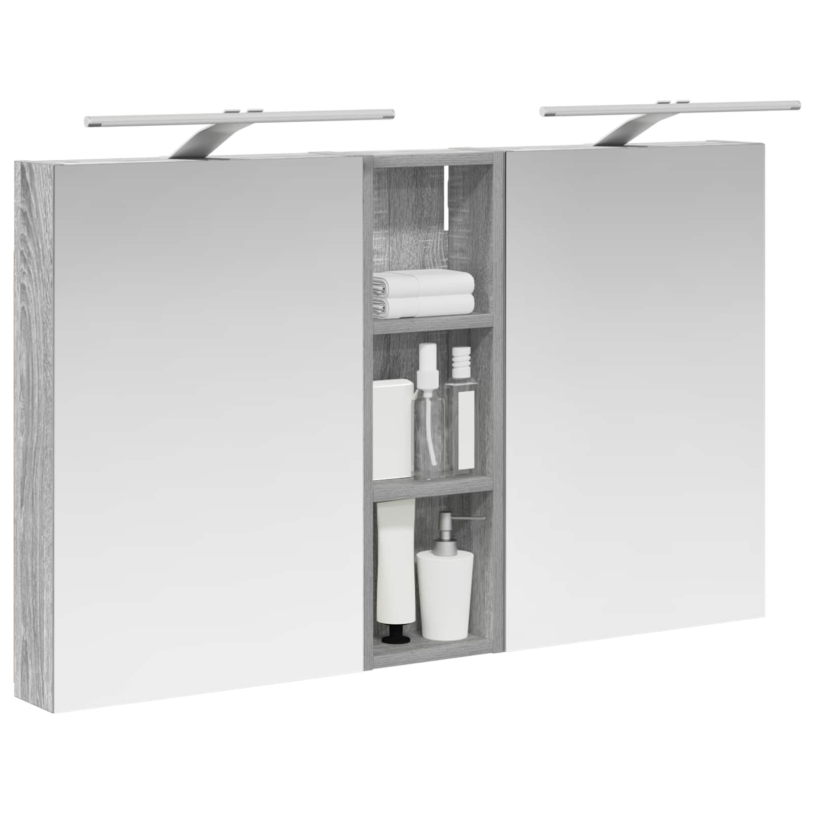 vidaXL Zestaw Szafek Łazienkowych z półką 3 pcs 100 x 10,5 x 60,5 cm