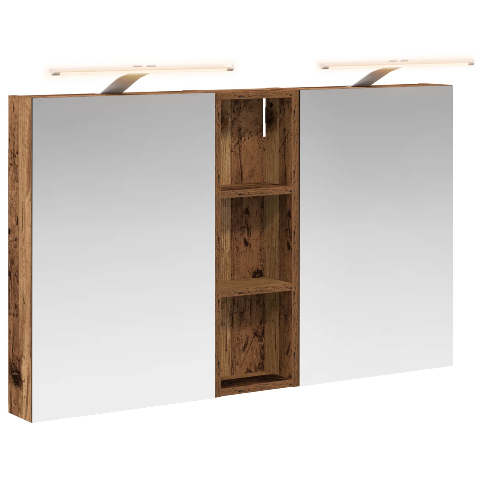 vidaXL Zestaw Szafek Łazienkowych z półką 3 pcs 100 x 10,5 x 60,5 cm