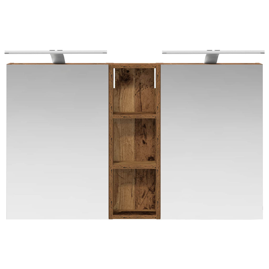 vidaXL Zestaw Szafek Łazienkowych z półką 3 pcs 100 x 10,5 x 60,5 cm