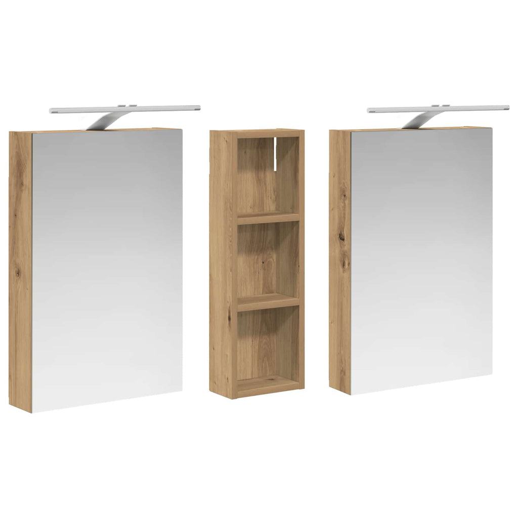 vidaXL Zestaw Szafek Łazienkowych 3 szt. 100 x 10,5 x 60,5 cm