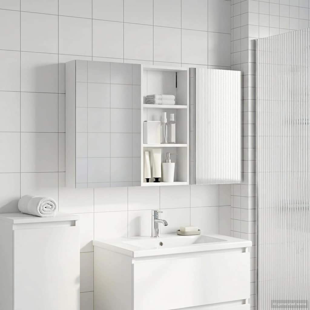 vidaXL Zestaw Szafek Łazienkowych z półką 3 pcs 110 x 10,5 x 60,5 cm