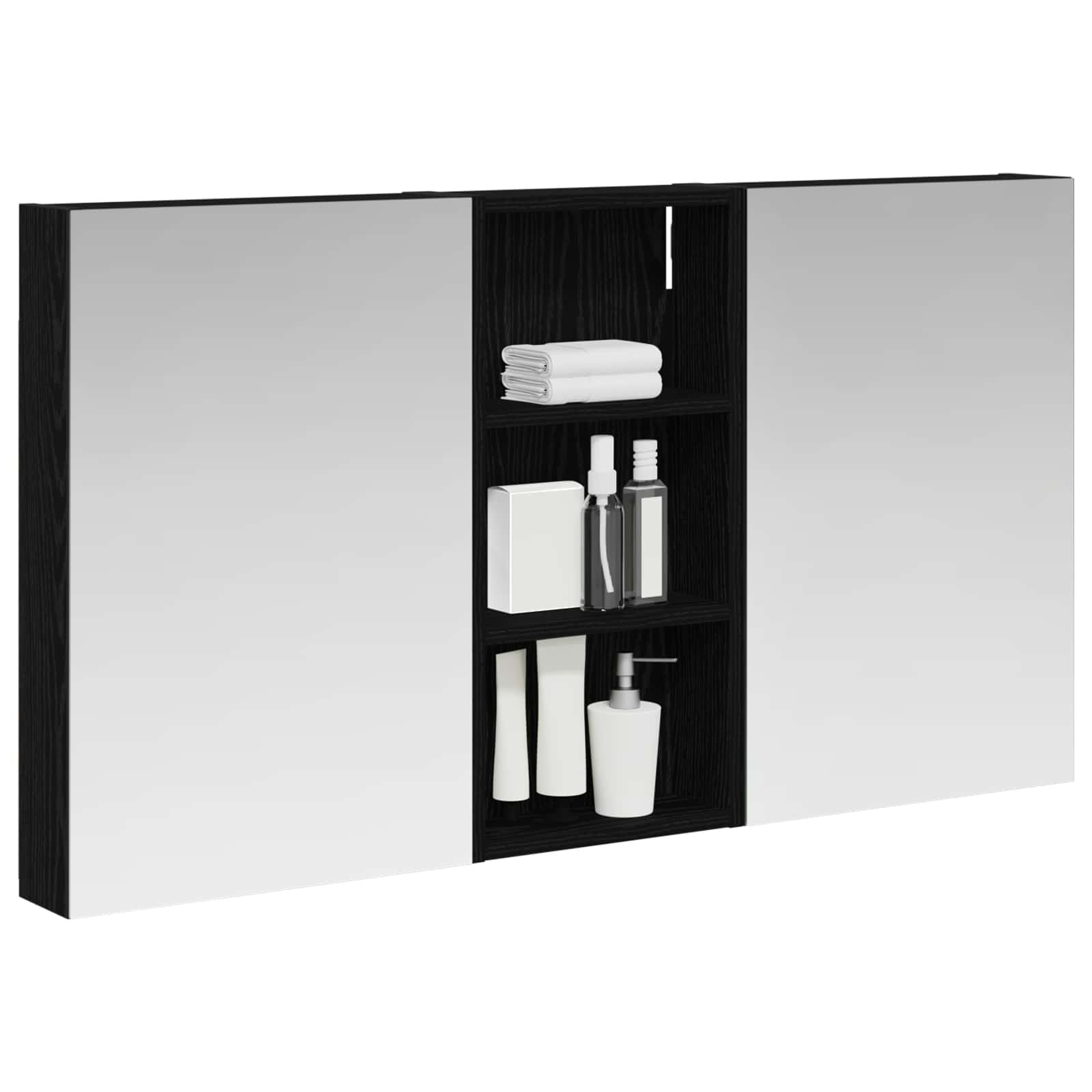 vidaXL Zestaw Szafek Łazienkowych z półką 3 pcs 110 x 10,5 x 60,5 cm