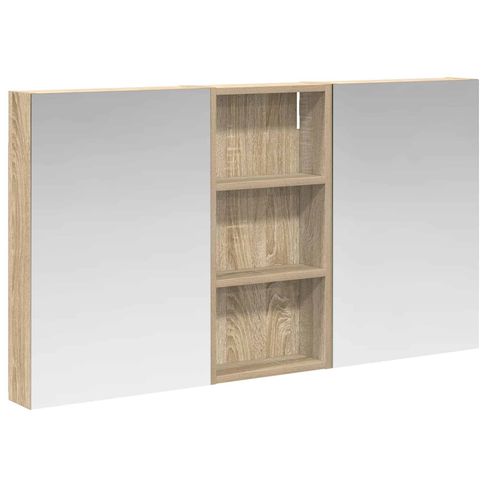 vidaXL Zestaw Szafek Łazienkowych z półką 3 pcs 110 x 10,5 x 60,5 cm
