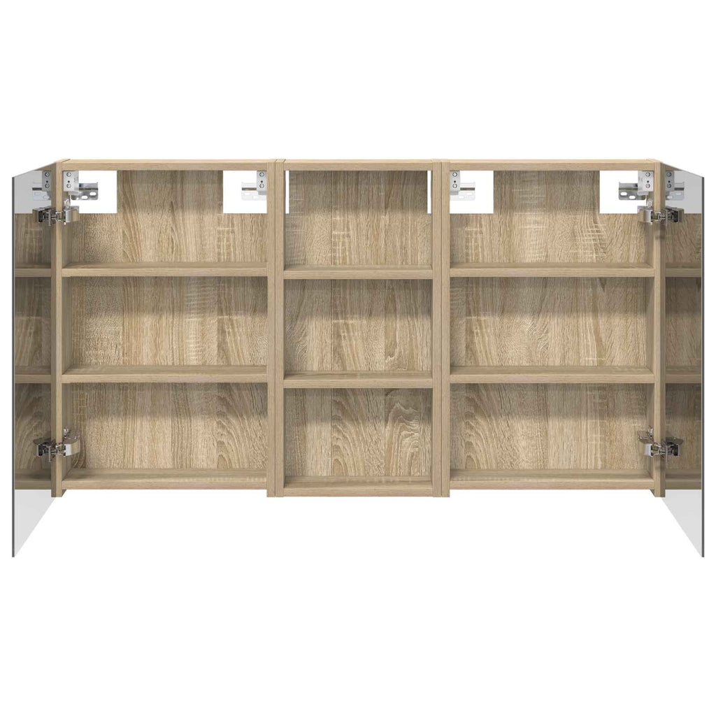 vidaXL Zestaw Szafek Łazienkowych z półką 3 pcs 110 x 10,5 x 60,5 cm