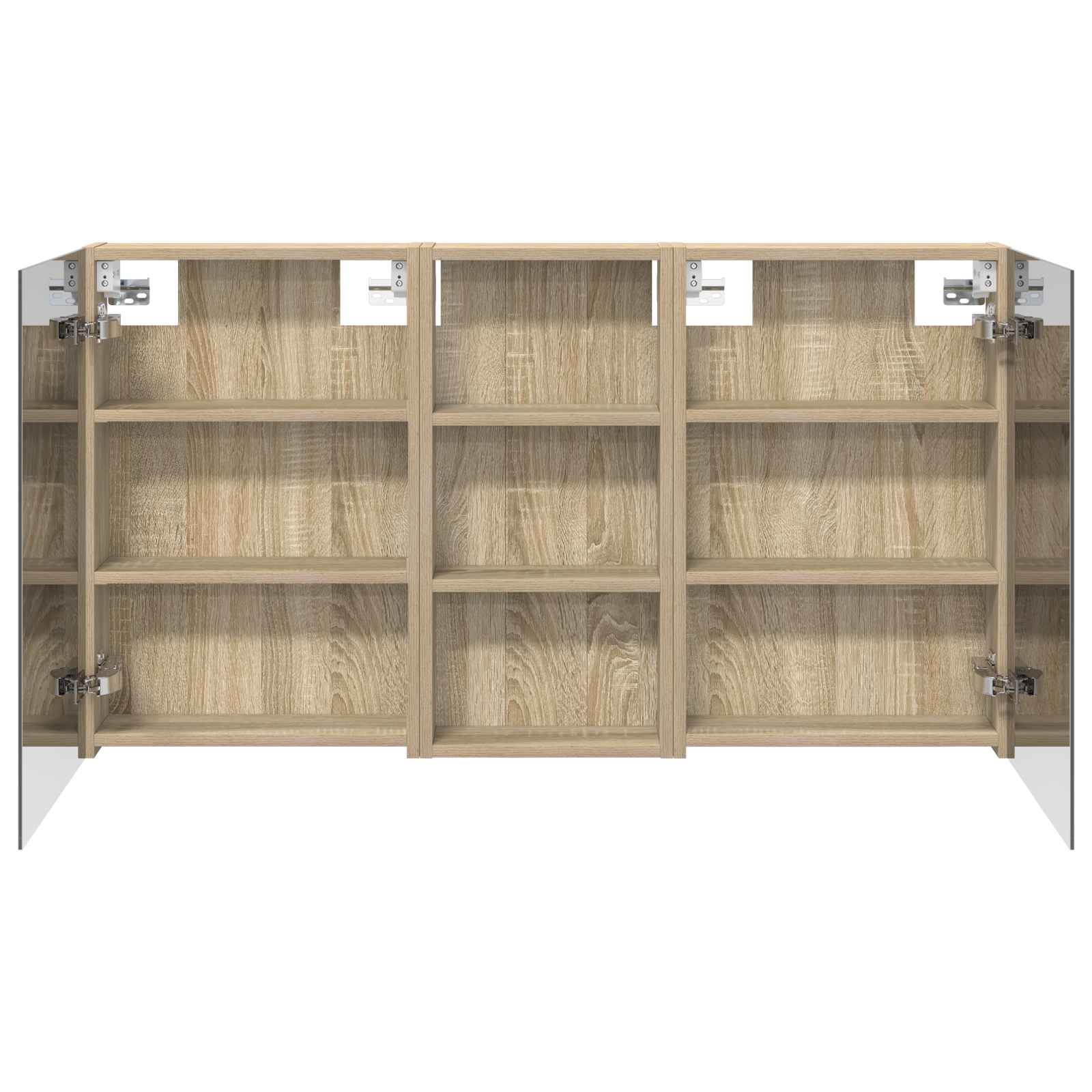 vidaXL Zestaw Szafek Łazienkowych z półką 3 pcs 110 x 10,5 x 60,5 cm