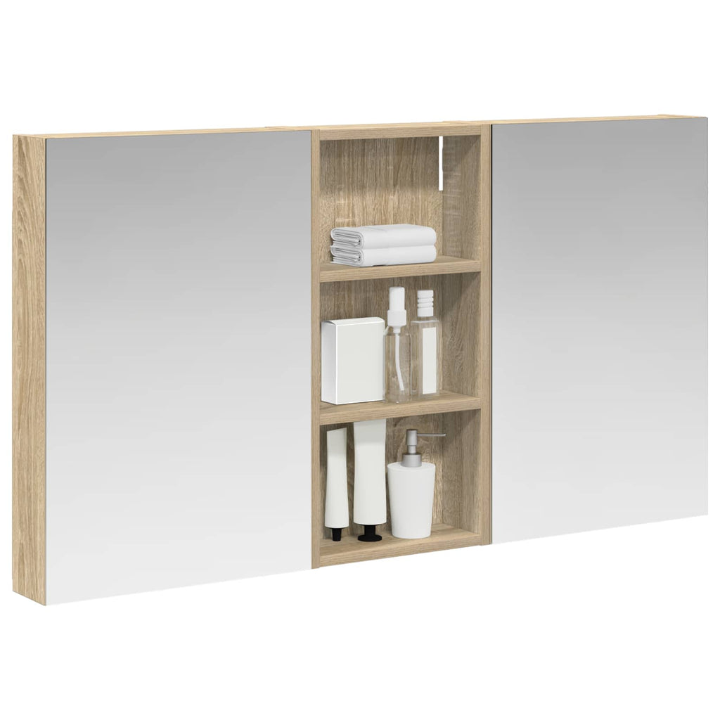 vidaXL Zestaw Szafek Łazienkowych z półką 3 pcs 110 x 10,5 x 60,5 cm
