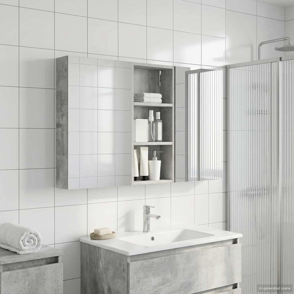 vidaXL Zestaw Szafek Łazienkowych z półką 3 pcs 110 x 10,5 x 60,5 cm
