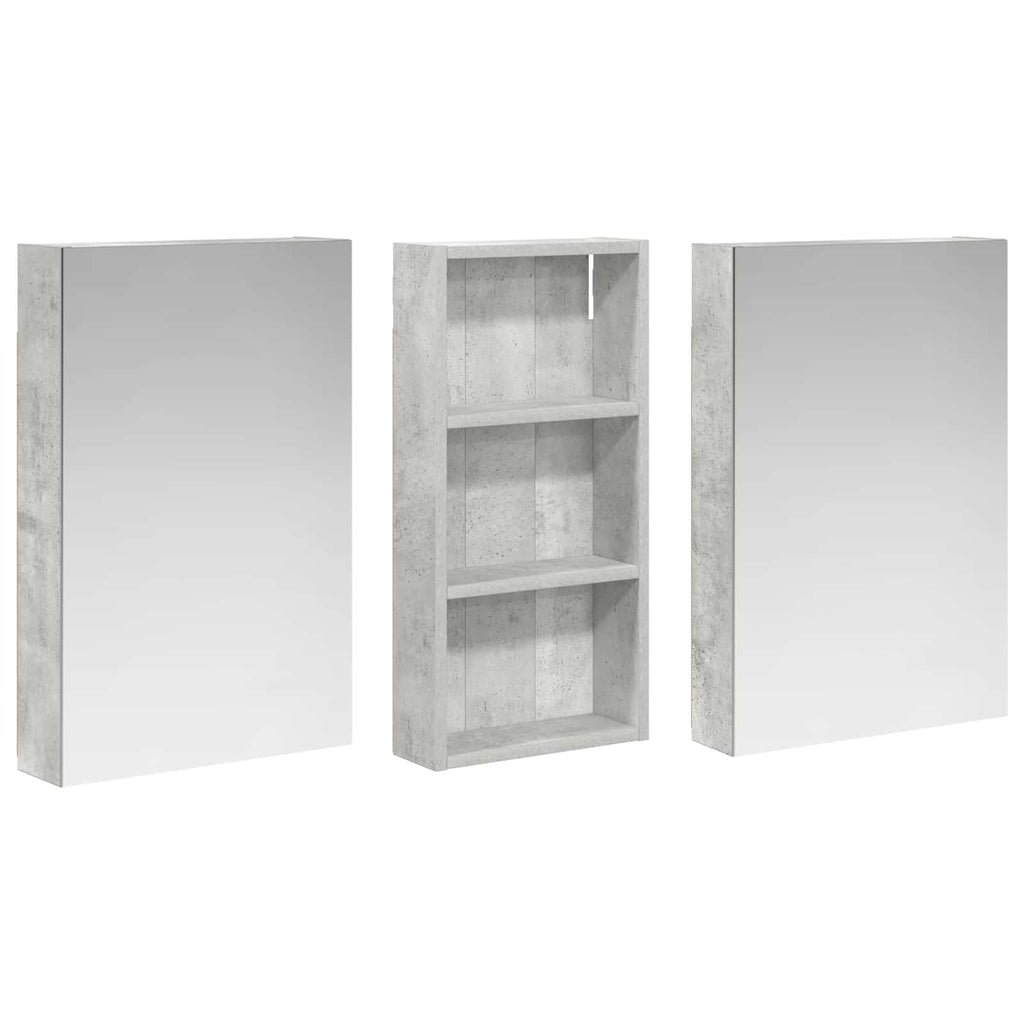 vidaXL Zestaw Szafek Łazienkowych z półką 3 pcs 110 x 10,5 x 60,5 cm