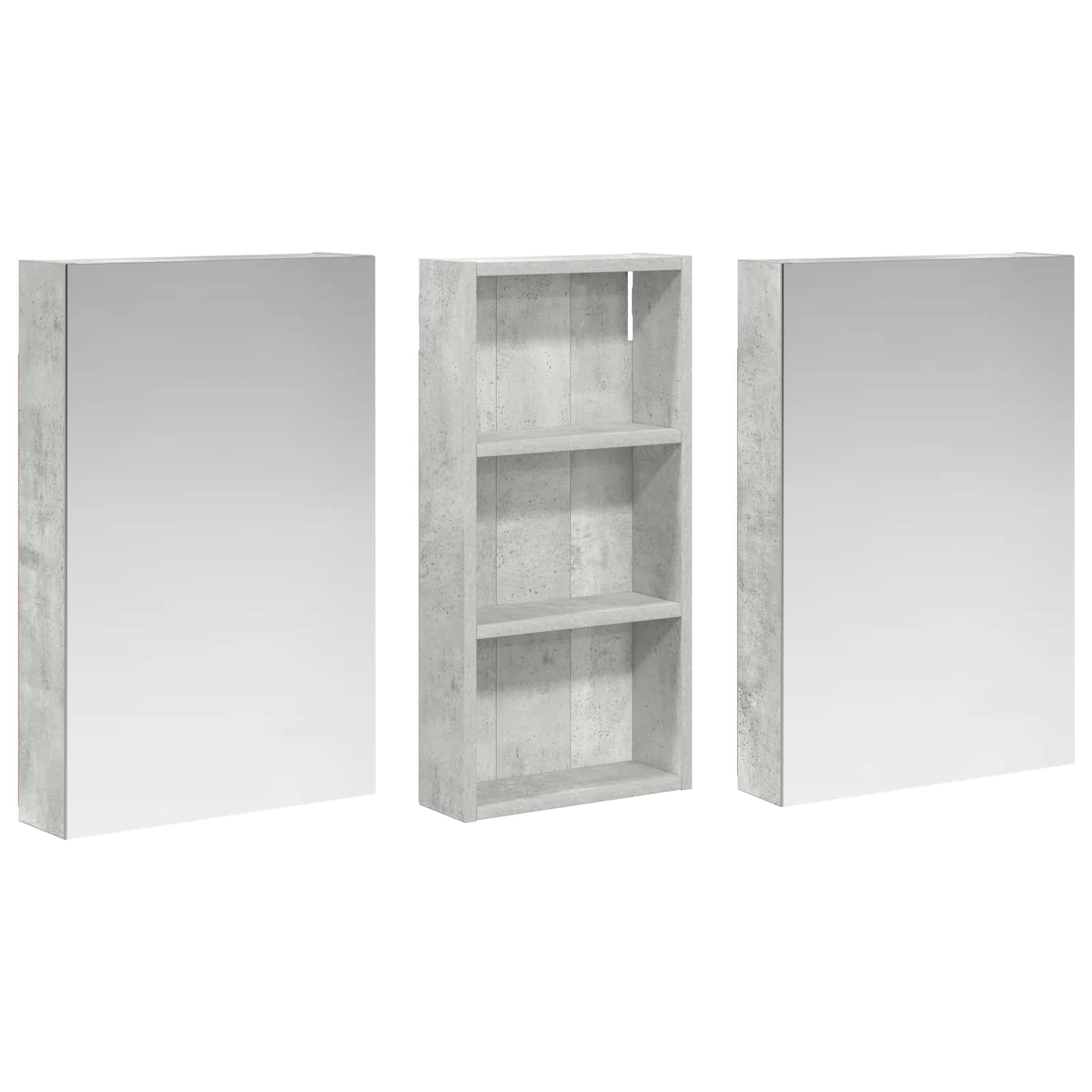 vidaXL Zestaw Szafek Łazienkowych z półką 3 pcs 110 x 10,5 x 60,5 cm