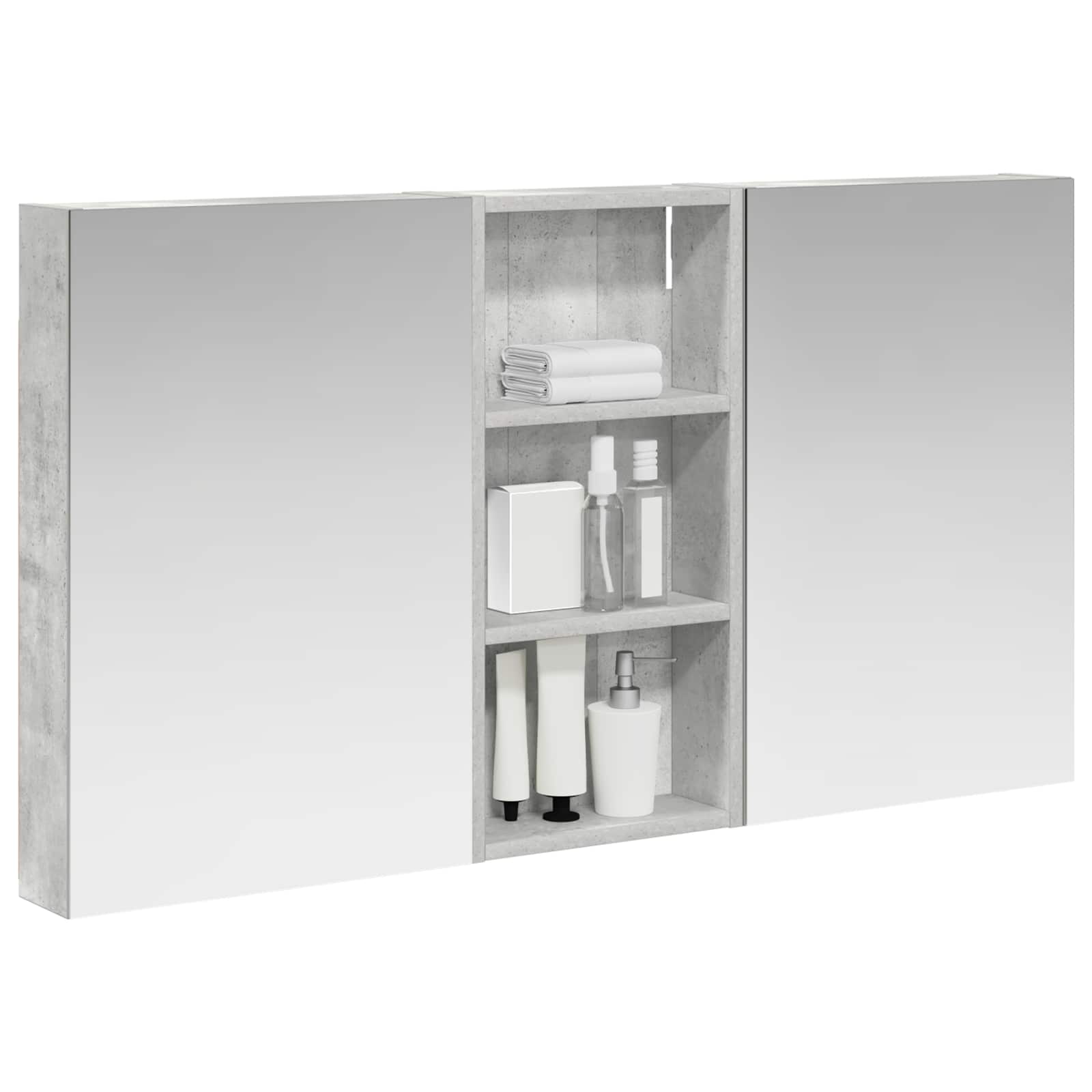 vidaXL Zestaw Szafek Łazienkowych z półką 3 pcs 110 x 10,5 x 60,5 cm