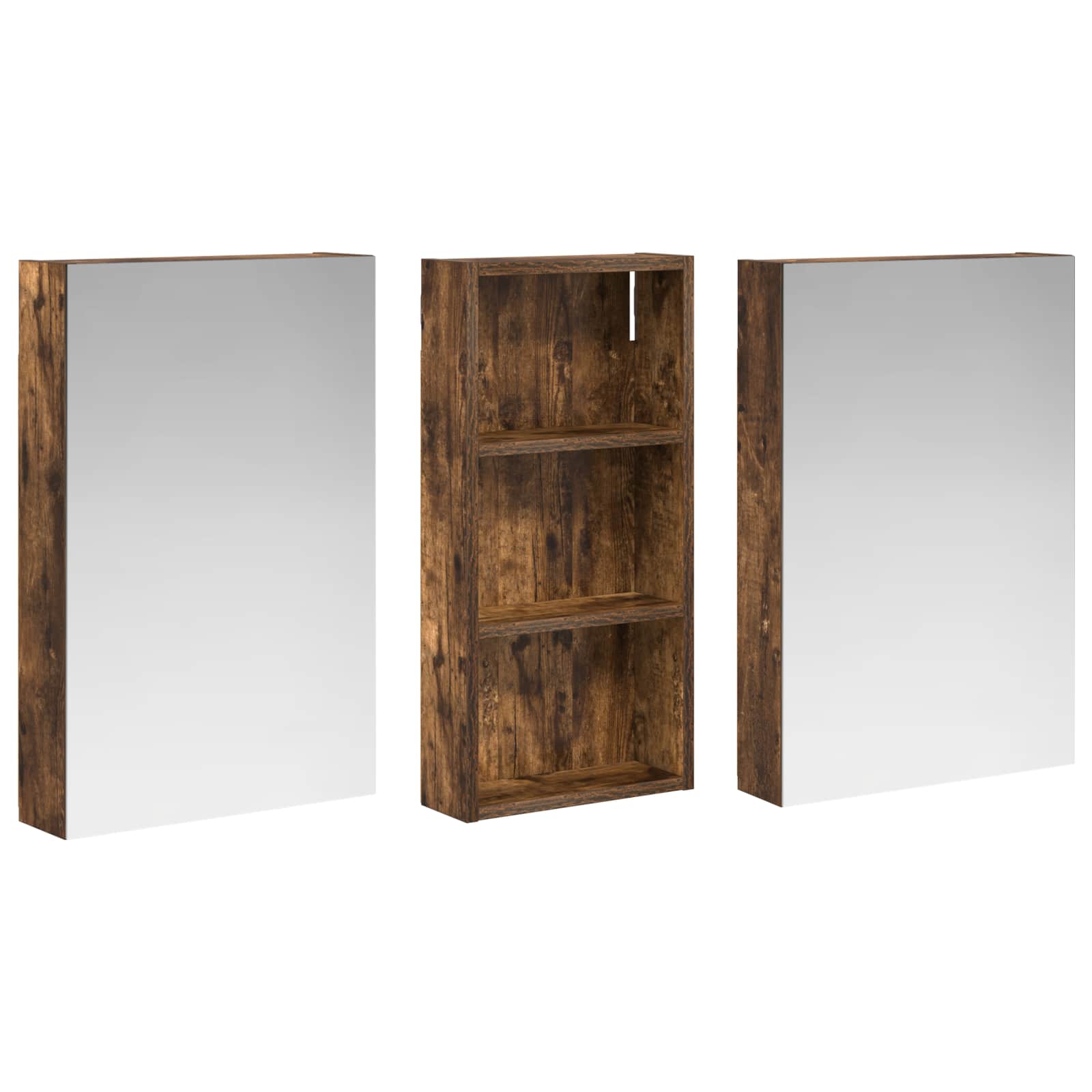 vidaXL Zestaw Szafek Łazienkowych z półką 3 pcs 110 x 10,5 x 60,5 cm