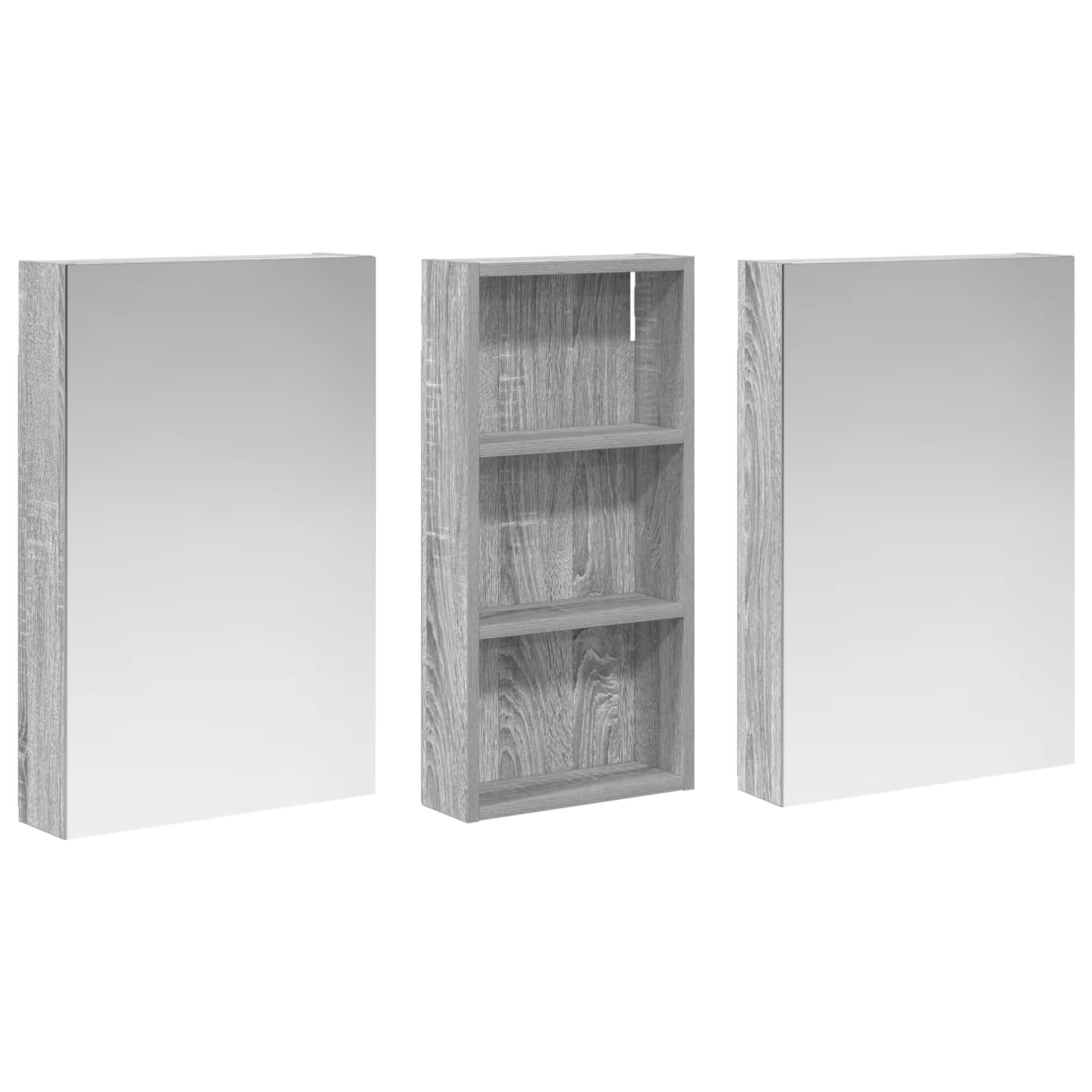 vidaXL Zestaw Szafek Łazienkowych z półką 3 pcs 110 x 10,5 x 60,5 cm