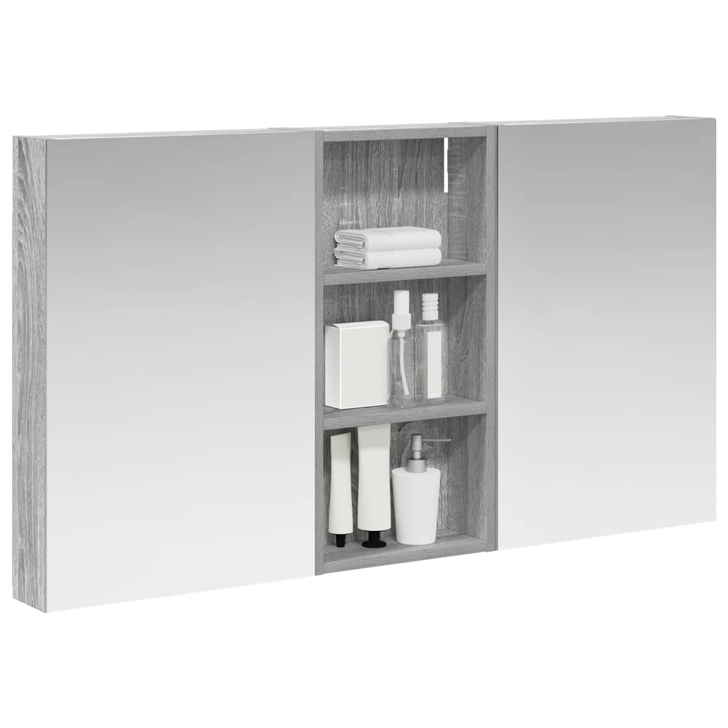 vidaXL Zestaw Szafek Łazienkowych z półką 3 pcs 110 x 10,5 x 60,5 cm