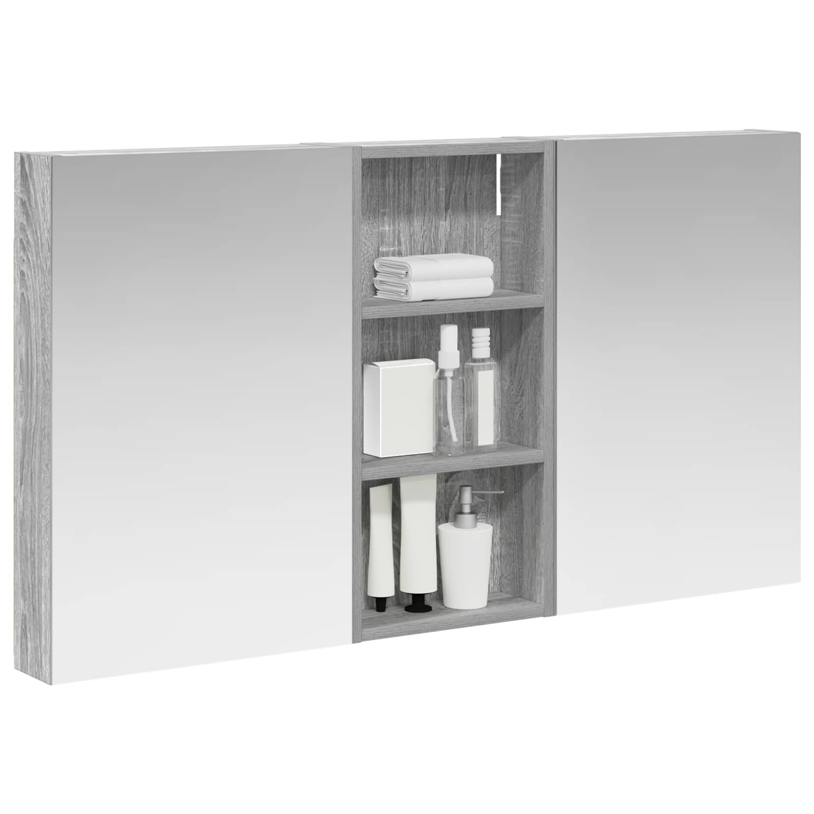 vidaXL Zestaw Szafek Łazienkowych z półką 3 pcs 110 x 10,5 x 60,5 cm