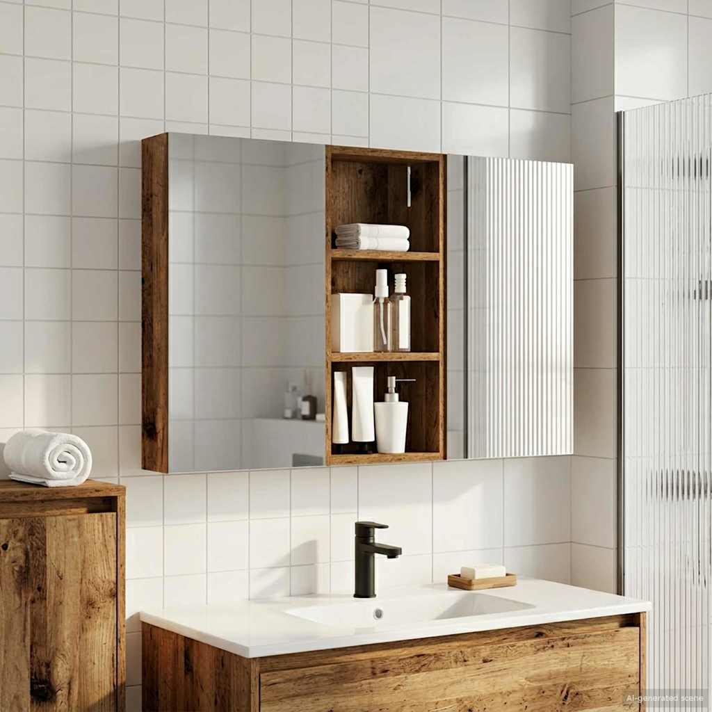 vidaXL Zestaw Szafek Łazienkowych z półką 3 pcs 110 x 10,5 x 60,5 cm