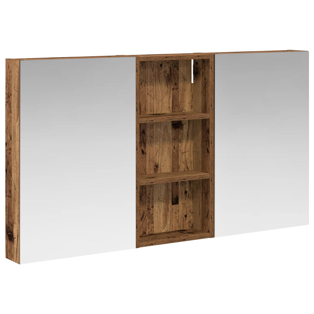 vidaXL Zestaw Szafek Łazienkowych z półką 3 pcs 110 x 10,5 x 60,5 cm
