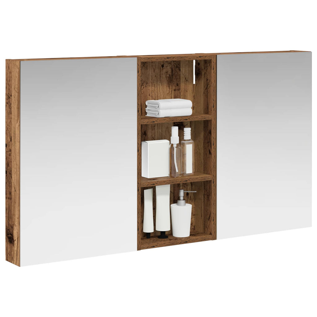 vidaXL Zestaw Szafek Łazienkowych z półką 3 pcs 110 x 10,5 x 60,5 cm
