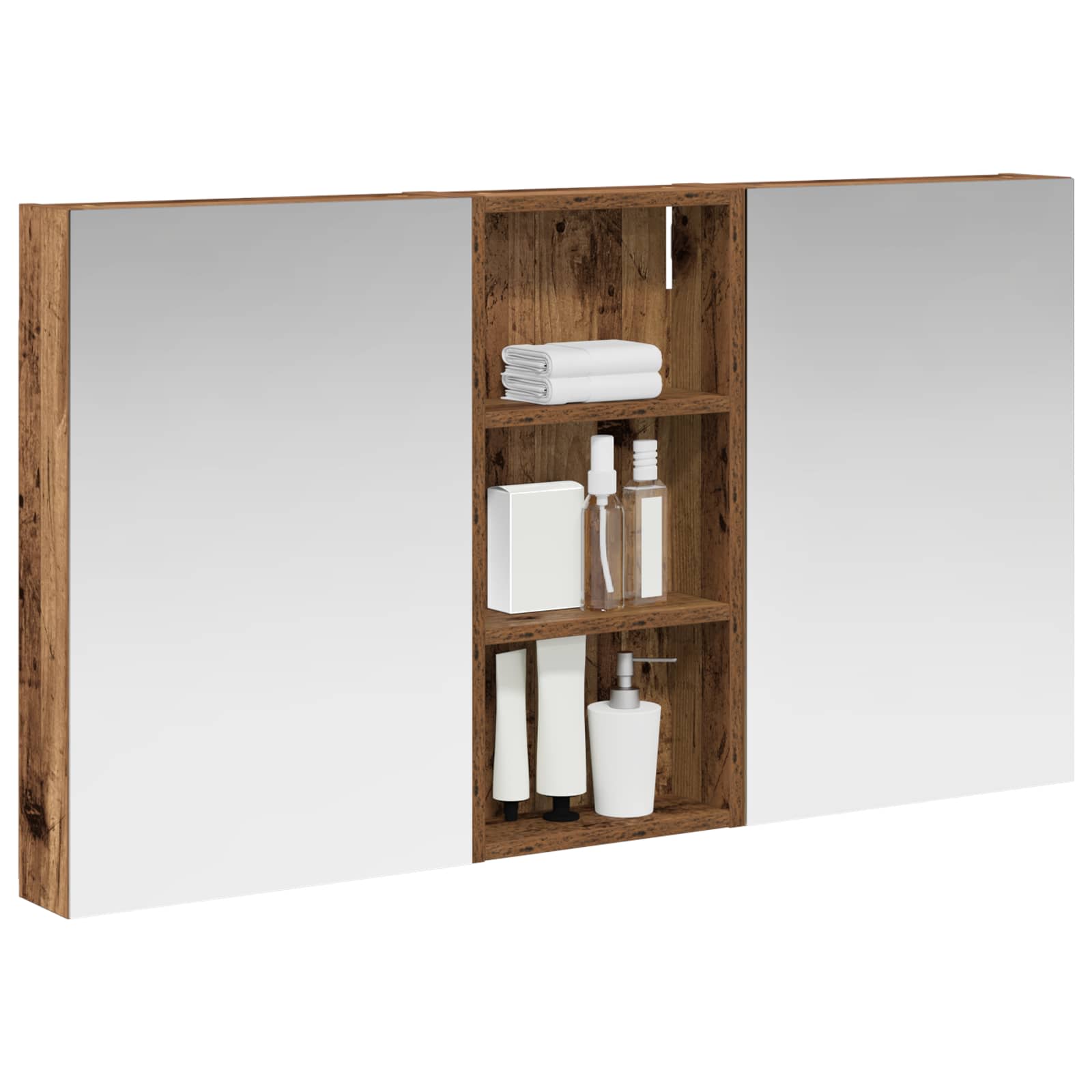 vidaXL Zestaw Szafek Łazienkowych z półką 3 pcs 110 x 10,5 x 60,5 cm