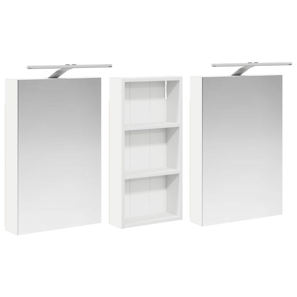 vidaXL Zestaw Szafek Łazienkowych z półką 3 pcs 110 x 10,5 x 60,5 cm