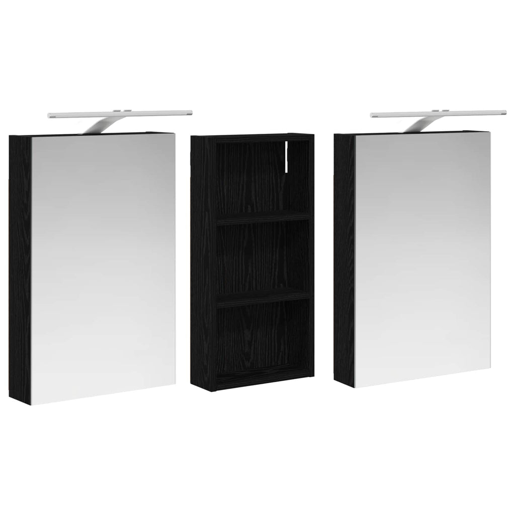 vidaXL Zestaw Szafek Łazienkowych z półką 3 pcs 110 x 10,5 x 60,5 cm
