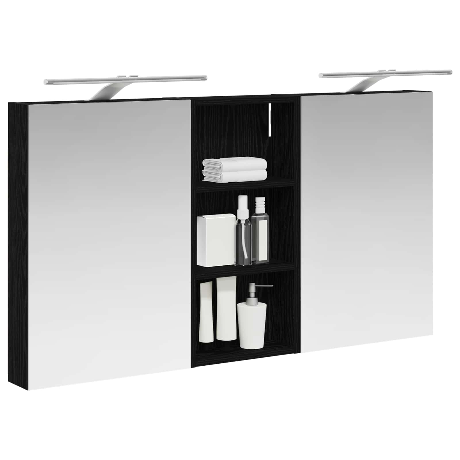 vidaXL Zestaw Szafek Łazienkowych z półką 3 pcs 110 x 10,5 x 60,5 cm