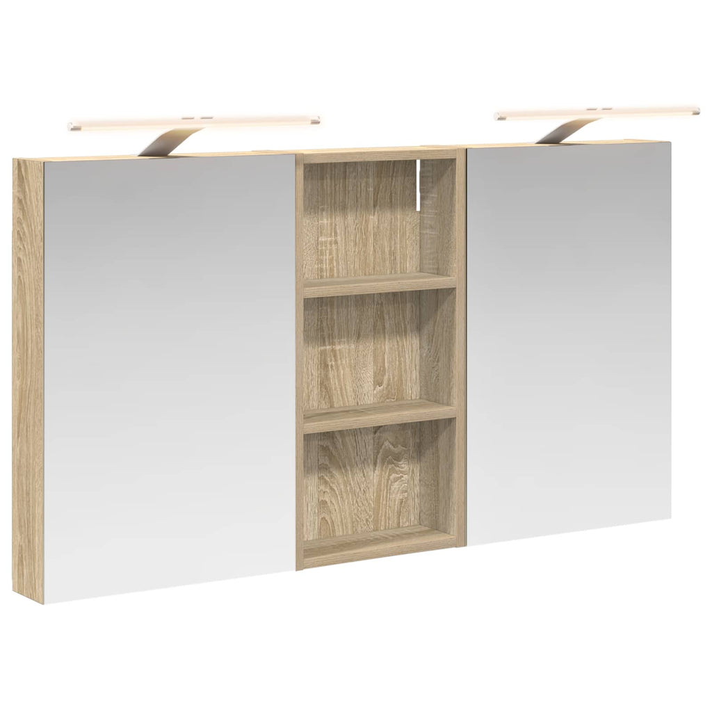 vidaXL Zestaw Szafek Łazienkowych z półką 3 pcs 110 x 10,5 x 60,5 cm