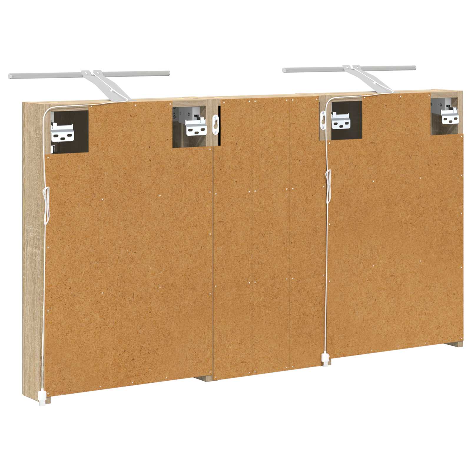 vidaXL Zestaw Szafek Łazienkowych z półką 3 pcs 110 x 10,5 x 60,5 cm