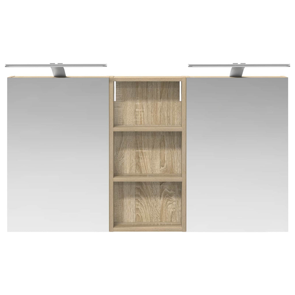 vidaXL Zestaw Szafek Łazienkowych z półką 3 pcs 110 x 10,5 x 60,5 cm