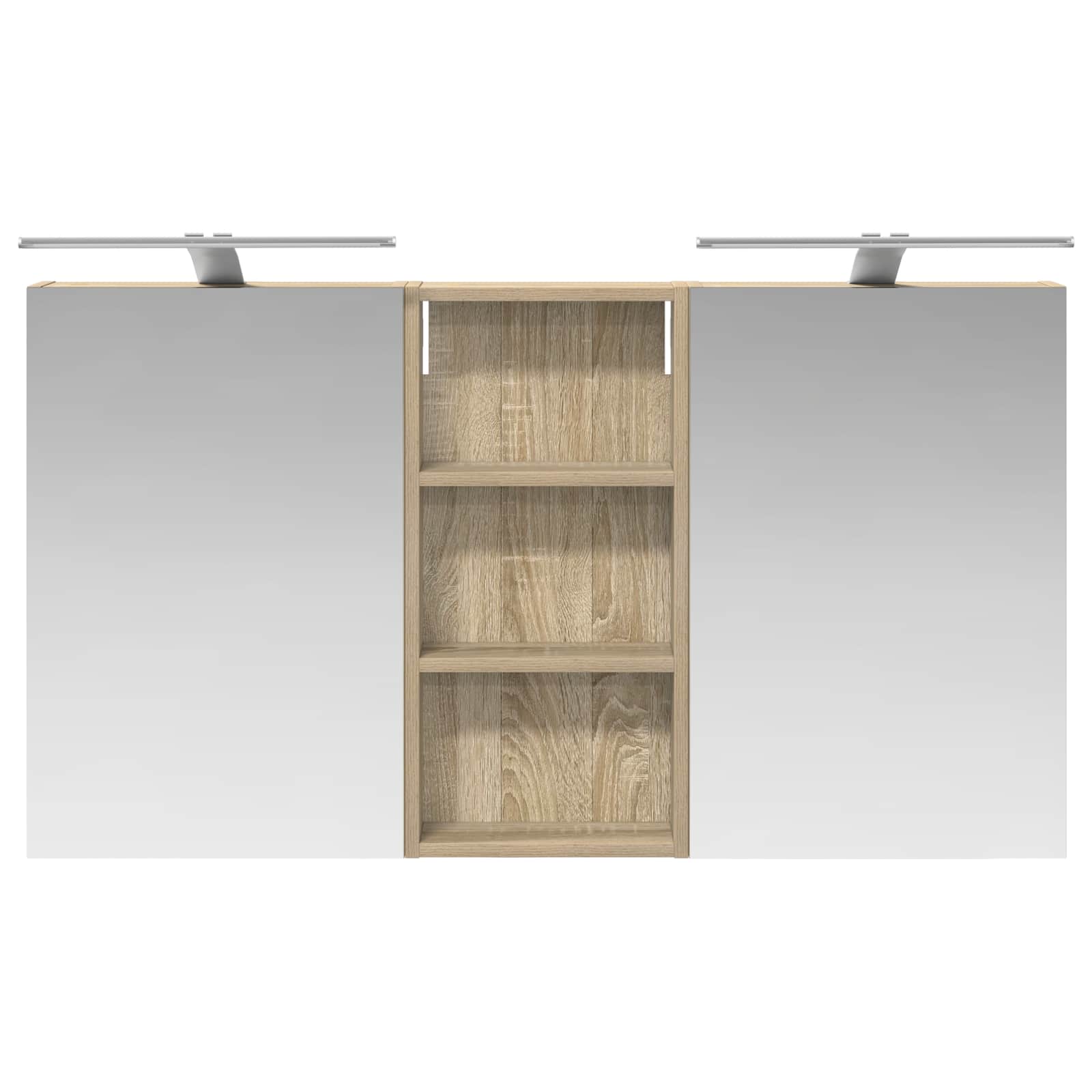 vidaXL Zestaw Szafek Łazienkowych z półką 3 pcs 110 x 10,5 x 60,5 cm