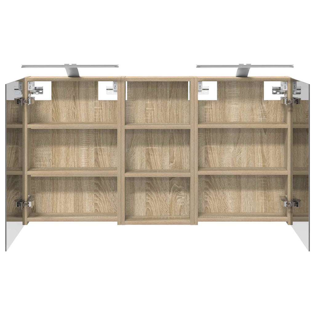 vidaXL Zestaw Szafek Łazienkowych z półką 3 pcs 110 x 10,5 x 60,5 cm