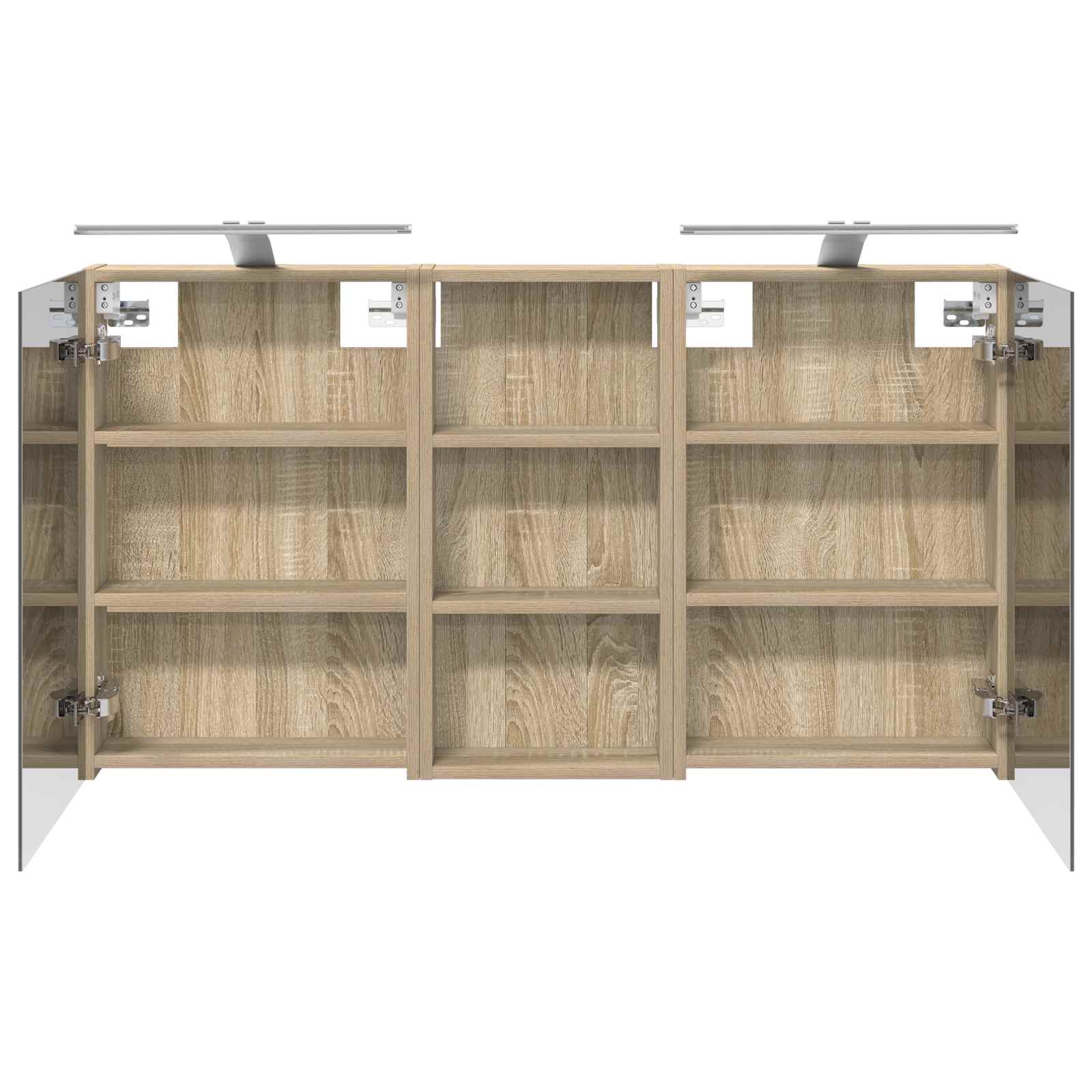 vidaXL Zestaw Szafek Łazienkowych z półką 3 pcs 110 x 10,5 x 60,5 cm