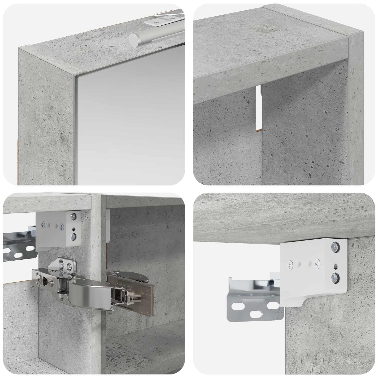 vidaXL Zestaw Szafek Łazienkowych z półką 3 pcs 110 x 10,5 x 60,5 cm