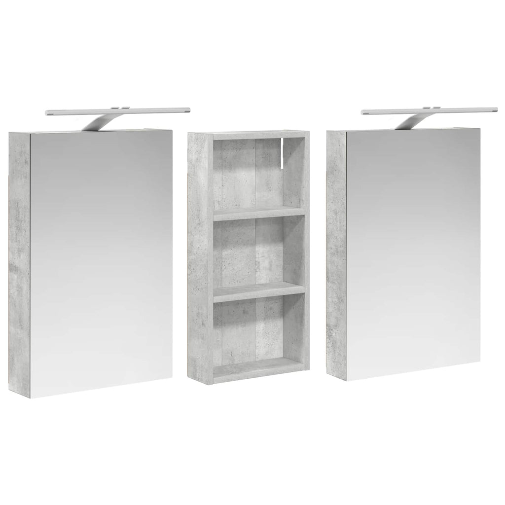vidaXL Zestaw Szafek Łazienkowych z półką 3 pcs 110 x 10,5 x 60,5 cm