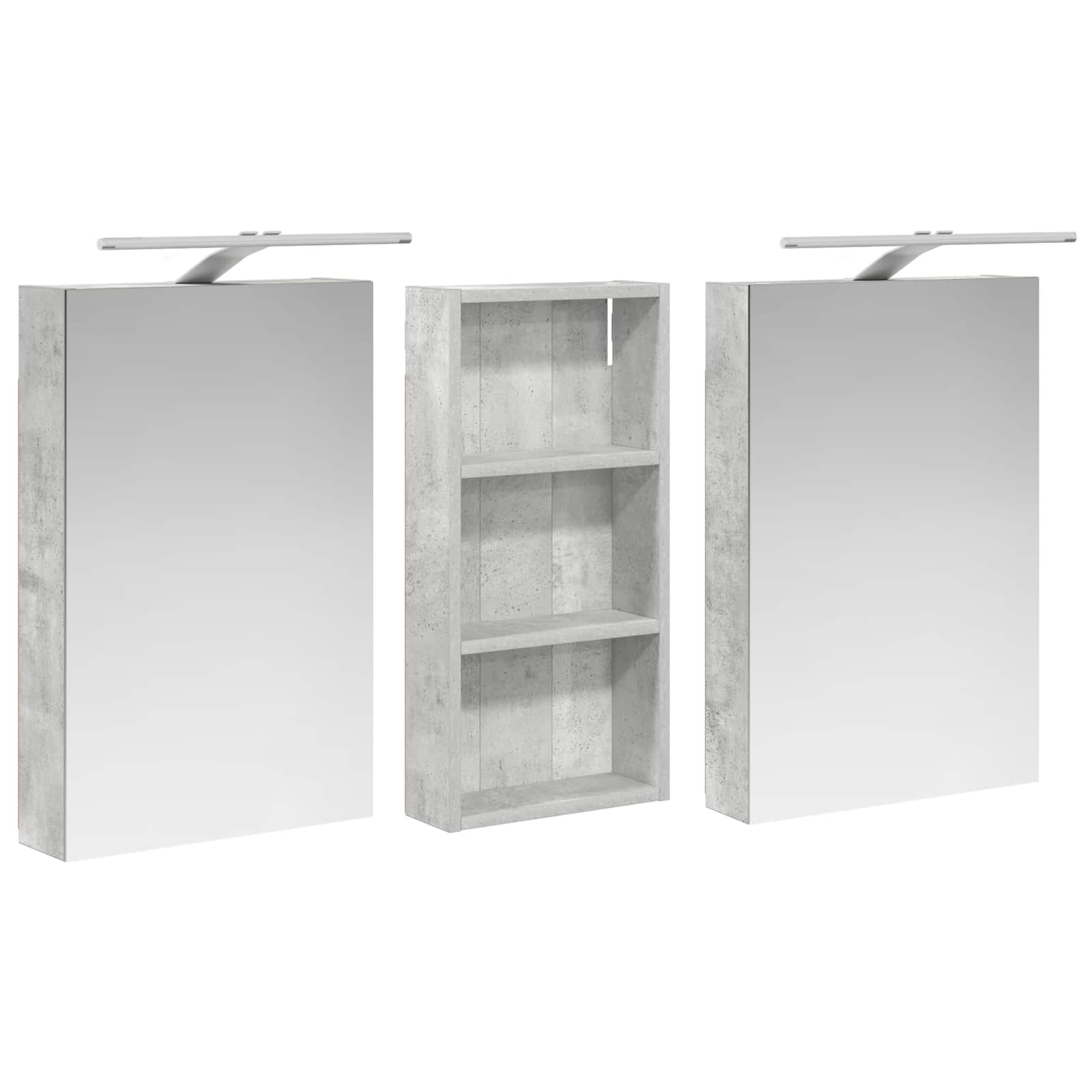 vidaXL Zestaw Szafek Łazienkowych z półką 3 pcs 110 x 10,5 x 60,5 cm