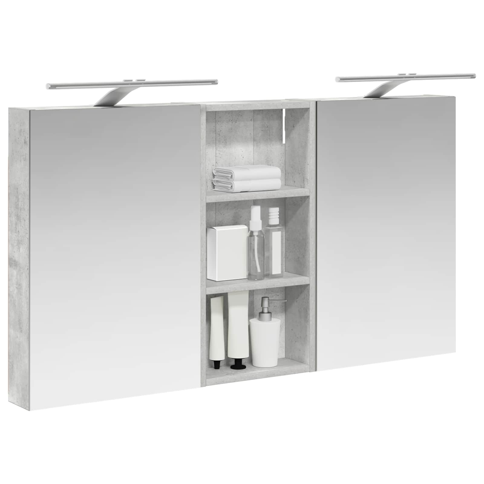 vidaXL Zestaw Szafek Łazienkowych z półką 3 pcs 110 x 10,5 x 60,5 cm
