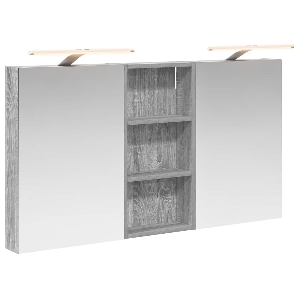 vidaXL Zestaw Szafek Łazienkowych z półką 3 pcs 110 x 10,5 x 60,5 cm