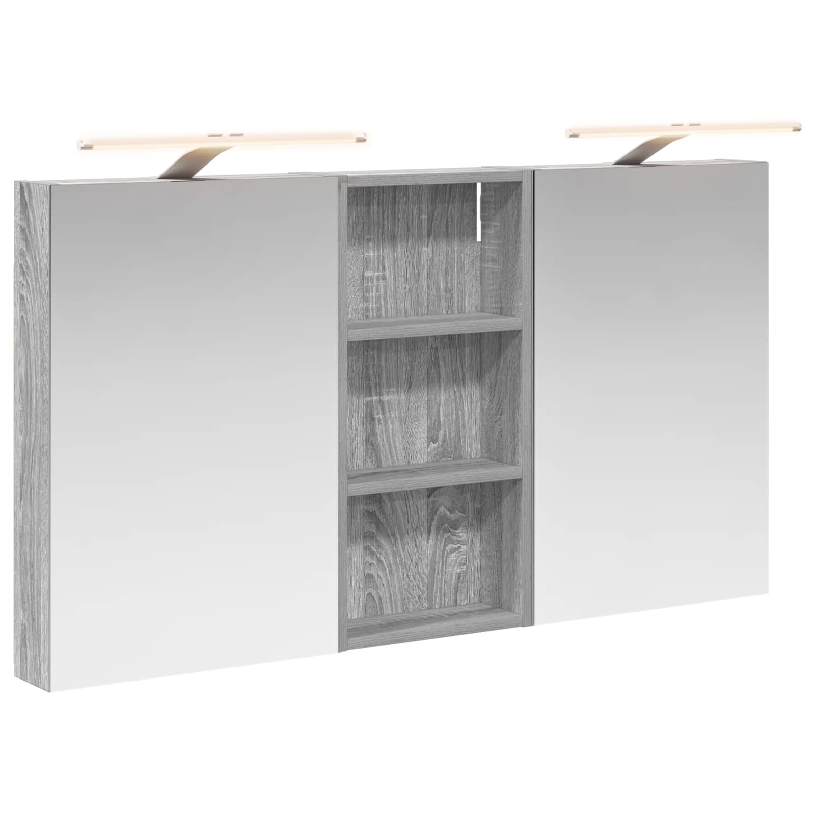 vidaXL Zestaw Szafek Łazienkowych z półką 3 pcs 110 x 10,5 x 60,5 cm