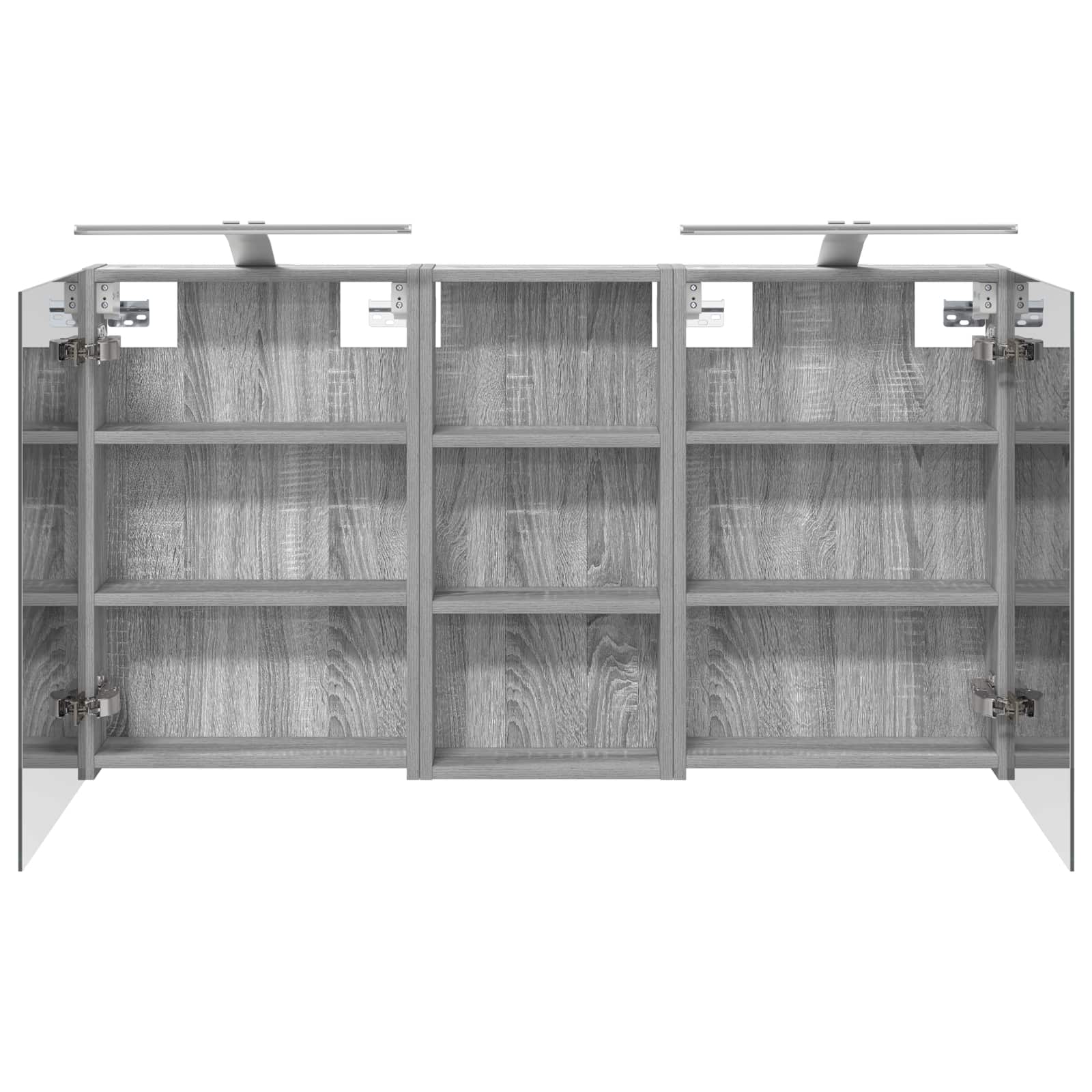 vidaXL Zestaw Szafek Łazienkowych z półką 3 pcs 110 x 10,5 x 60,5 cm