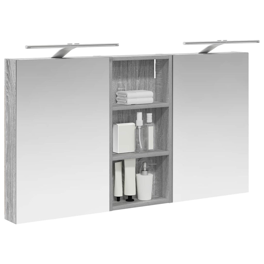 vidaXL Zestaw Szafek Łazienkowych z półką 3 pcs 110 x 10,5 x 60,5 cm
