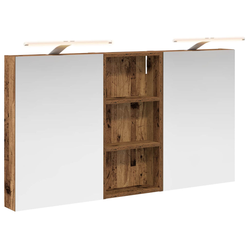 vidaXL Zestaw Szafek Łazienkowych z półką 3 pcs 110 x 10,5 x 60,5 cm