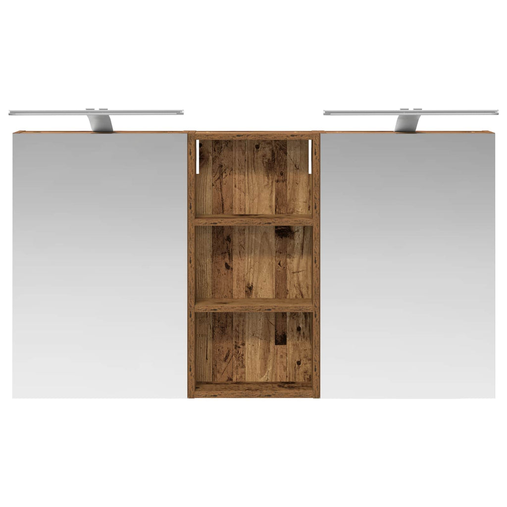 vidaXL Zestaw Szafek Łazienkowych z półką 3 pcs 110 x 10,5 x 60,5 cm