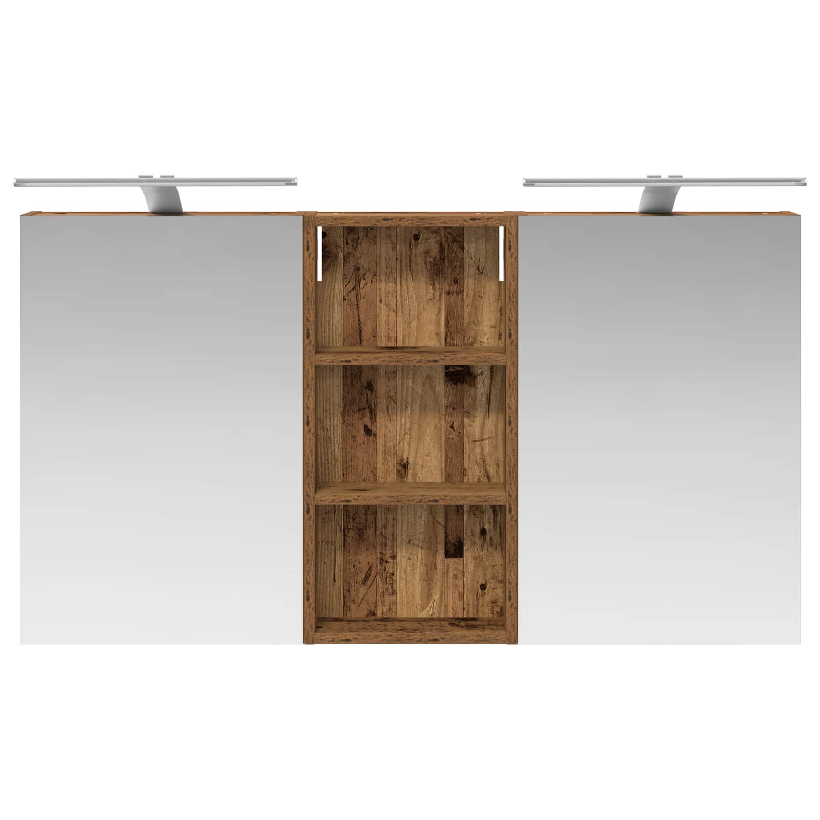 vidaXL Zestaw Szafek Łazienkowych z półką 3 pcs 110 x 10,5 x 60,5 cm