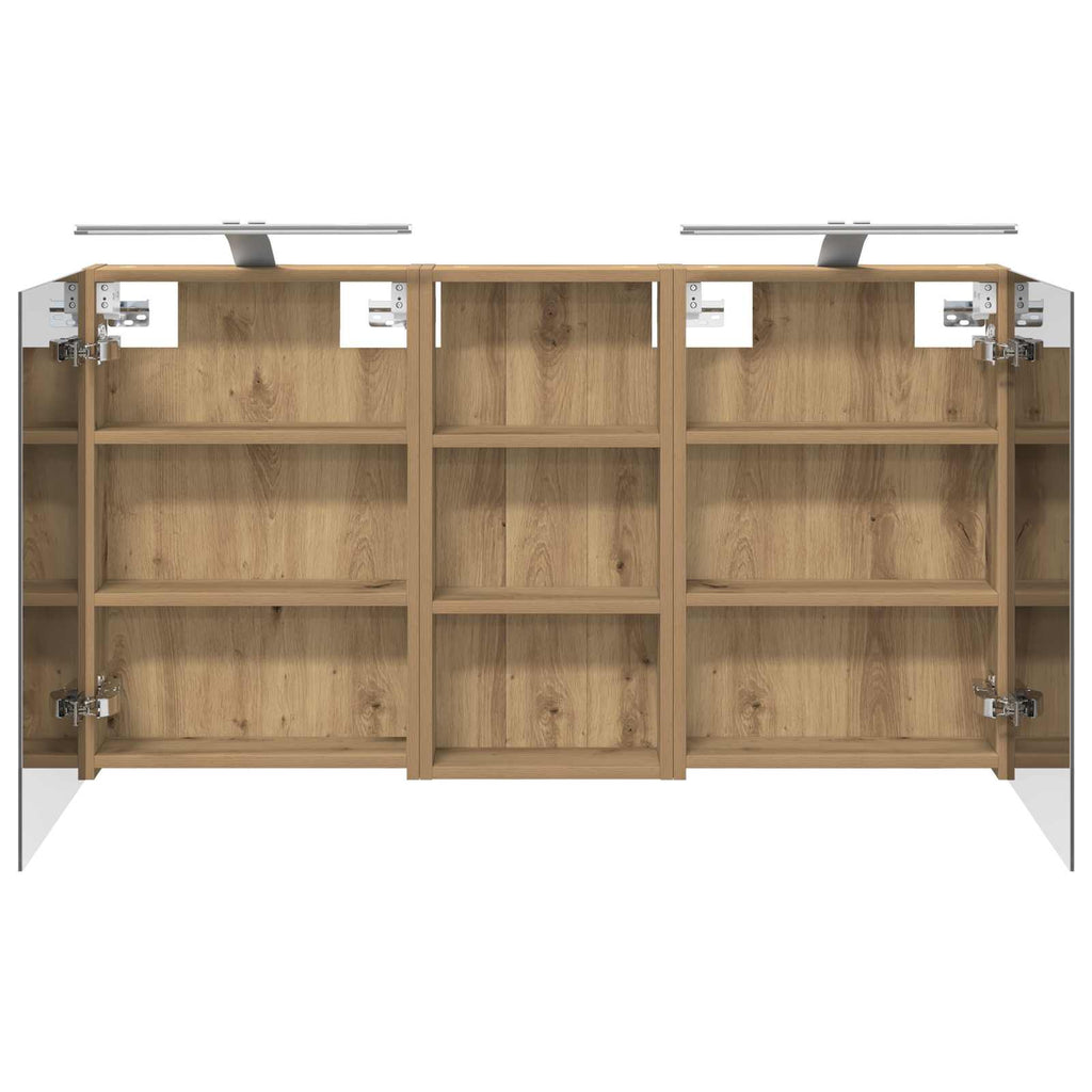 vidaXL Zestaw Szafek Łazienkowych z półką 3 pcs 110 x 10,5 x 60,5 cm