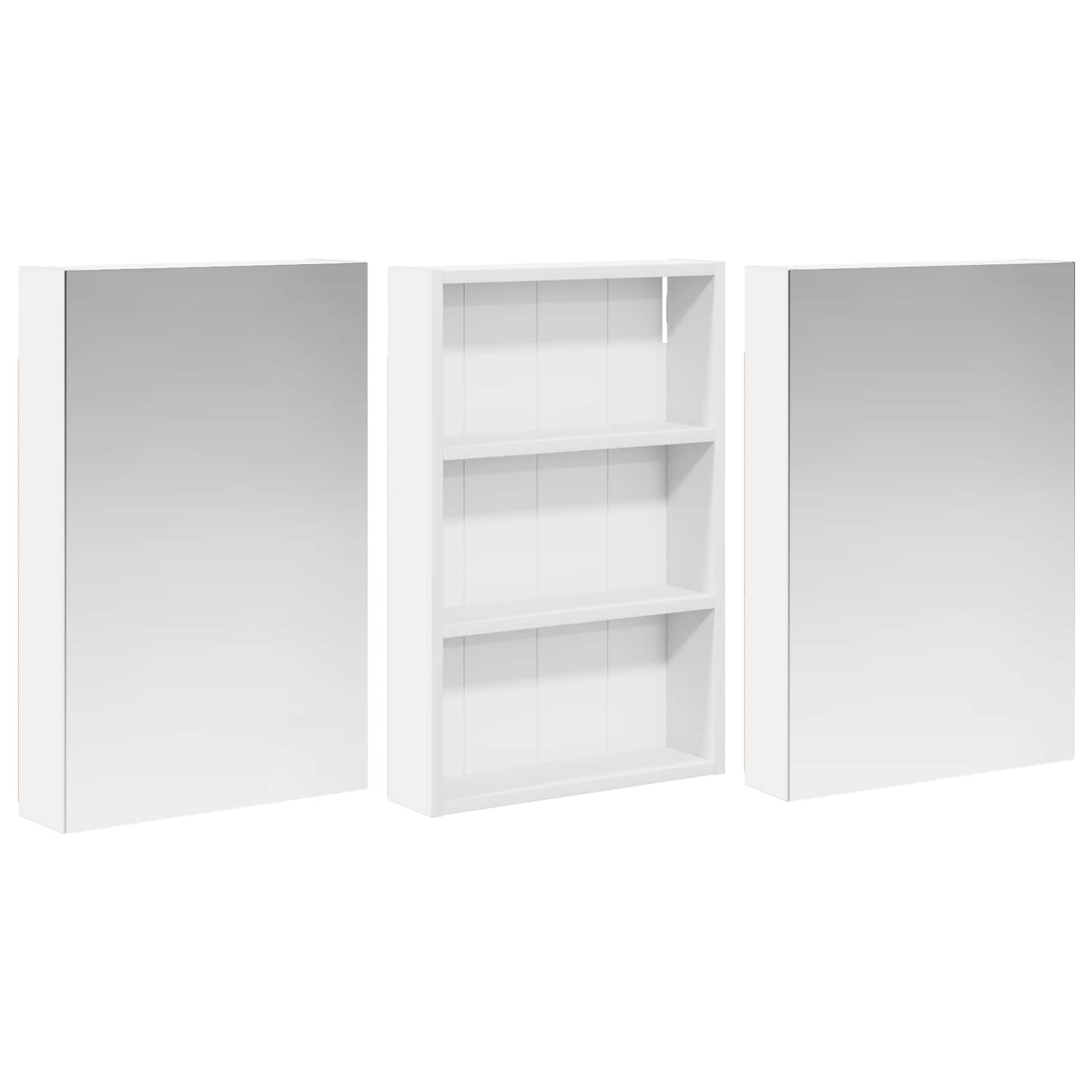 vidaXL Zestaw Szafek Łazienkowych z półką 3 pcs 120 x 10,5 x 60,5 cm