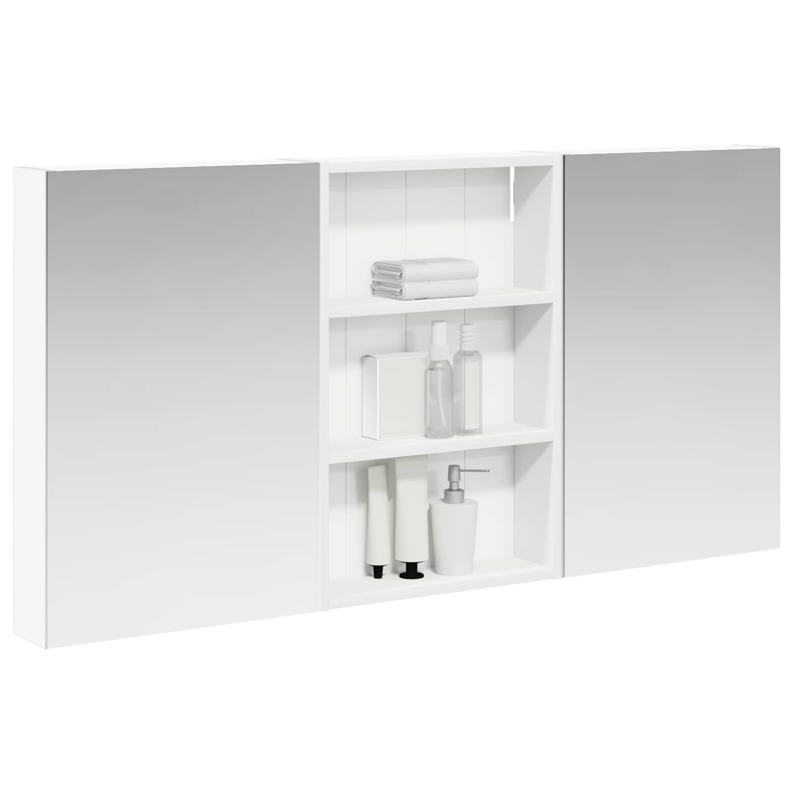 vidaXL Zestaw Szafek Łazienkowych z półką 3 pcs 120 x 10,5 x 60,5 cm