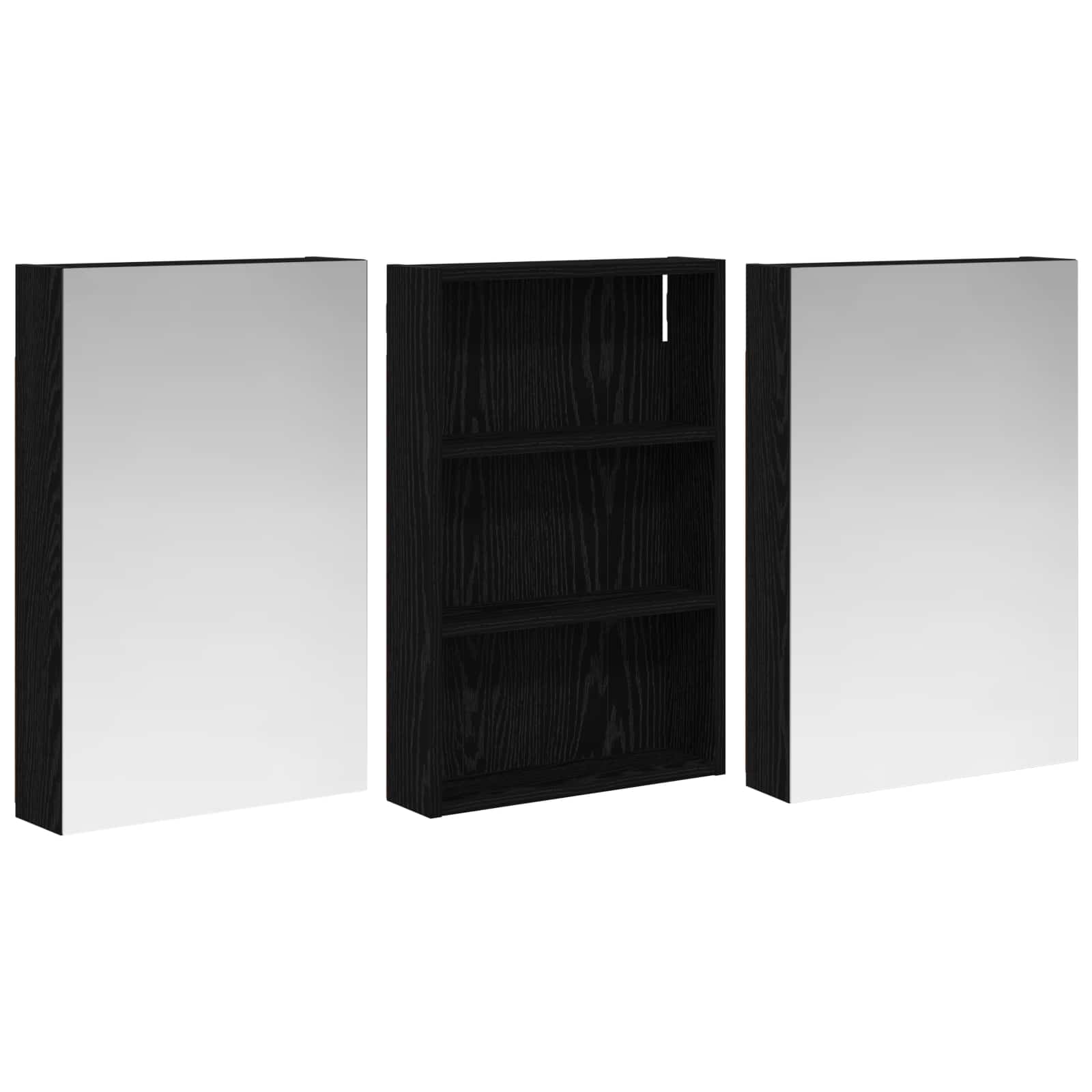 vidaXL Zestaw Szafek Łazienkowych z półką 3 pcs 120 x 10,5 x 60,5 cm