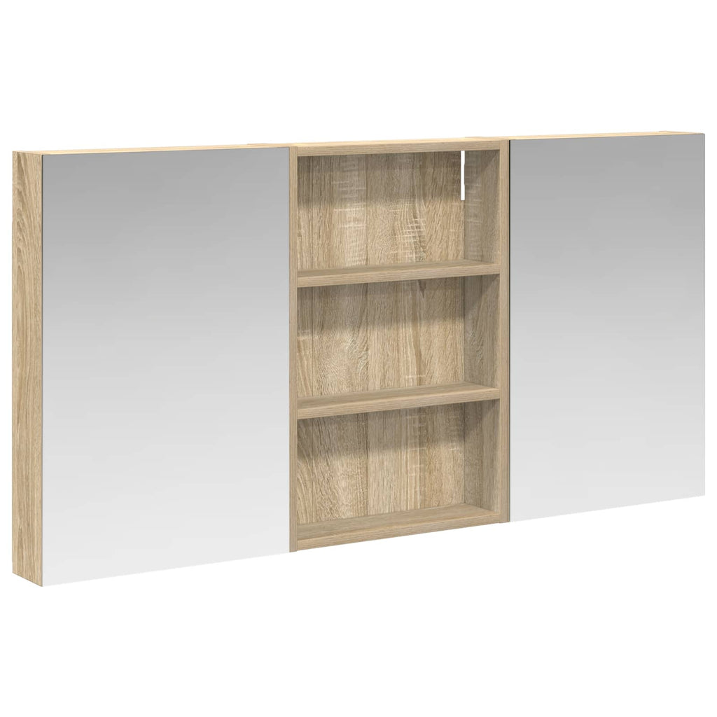 vidaXL Zestaw Szafek Łazienkowych z półką 3 pcs 120 x 10,5 x 60,5 cm