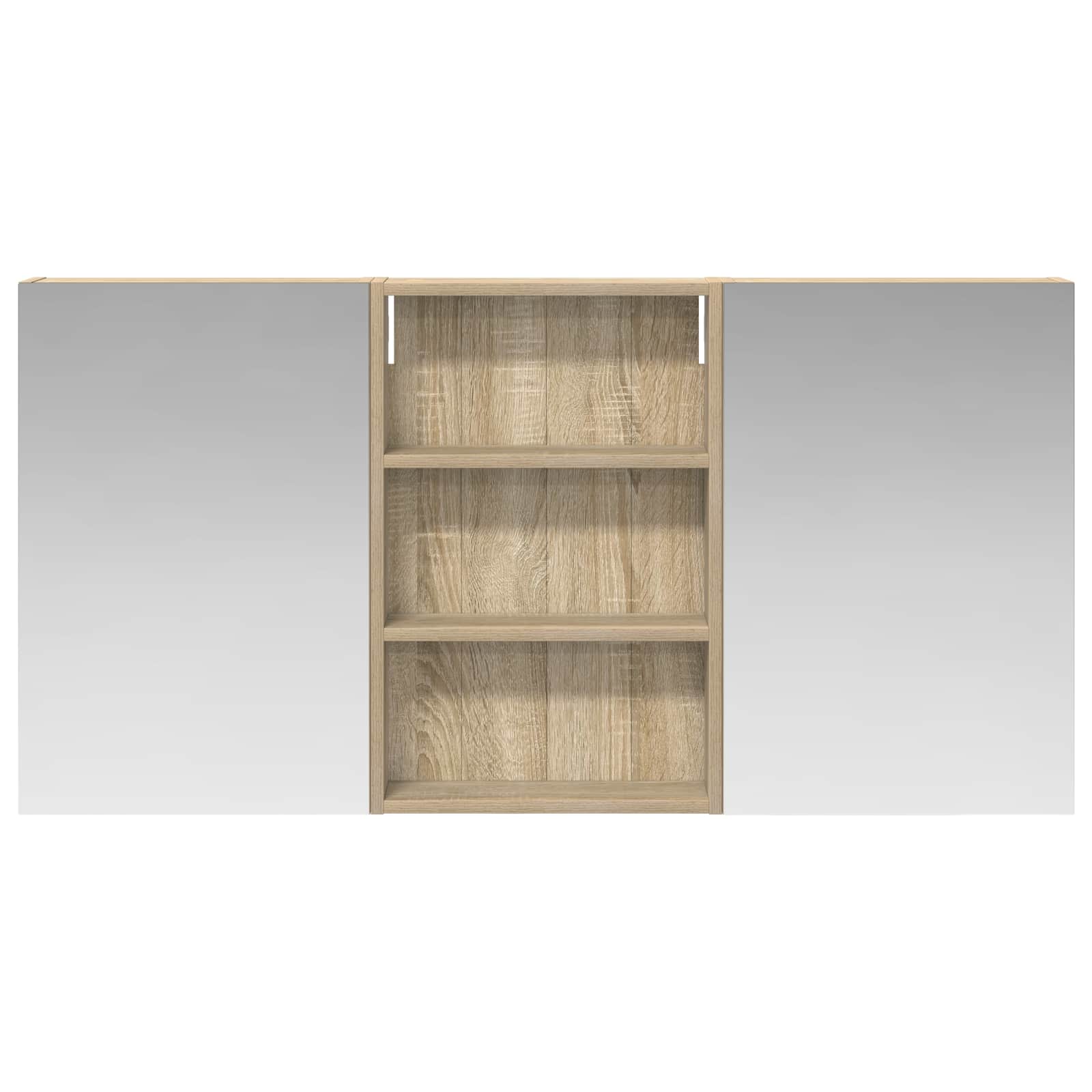 vidaXL Zestaw Szafek Łazienkowych z półką 3 pcs 120 x 10,5 x 60,5 cm